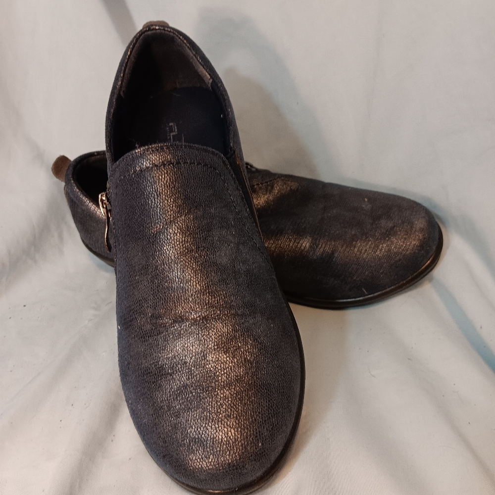 Flexis s39 8.5  Mandellen Sparkle shiny black loafers